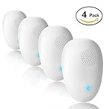 LT&PK Ultrasonic Pest Repellent, Electronic Mosquito Pest Repeller Control Plug Indoor for Ant, Mice,Roaches, Bugs,Fleas, Spiders Safe Insect Pest repeller - 4 Packs