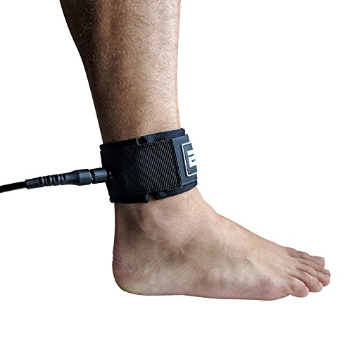 BESTA Surfboard Leash, Premium Surf Leash with Full-Size Padded Ankle Cuff and Key Pocket, Stainless Swivels and Quick-Release Rail Saver (Black, 8 ft)