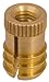 5/16-18 Thd., .471 Dia., .493 Lg., E-Z LOK Brass Finserts for Wood or Plastics (1 Each)