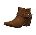 kensie Womens Garrett (Garry) Ankle Boots-Brown (7)