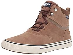 Sperry Men's Striper Storm Boot, WP Tan Suede, 8.5