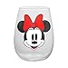 Vandor Disney Mickey & Minnie Contour Drinkware Glass Tumblers, 18 Ounce, 2 Piece Set