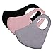 Yoruii Unisex Face Mask Dust Mask Anti Pollution Mask Reusable Mouth Masks for Cycling Camping Travel black 4 pcs