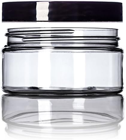 8 Ounce Clear Single Wall PET Plastic Jar