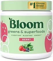 Bloom Nutrition Super Greens Powder Smoothie & Juice Mix - Probiotics for Digestive Gut Health & Bloat