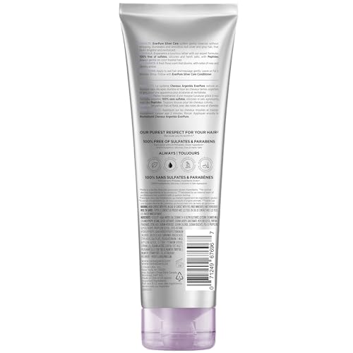 L’OREAL PARIS EVERPURE BRIGHTENING AND NOURISHING SHAMPOO FOR GRAY HAIR, SULFATE-FREE VEGAN FORMULA WITH PEPTIDES, 8.5 FL OZ