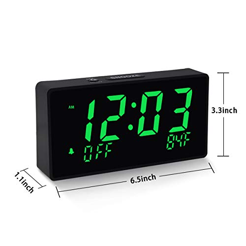 Homicial Digital Alarm Clock, Electric Clocks for Bedroom Bedside with