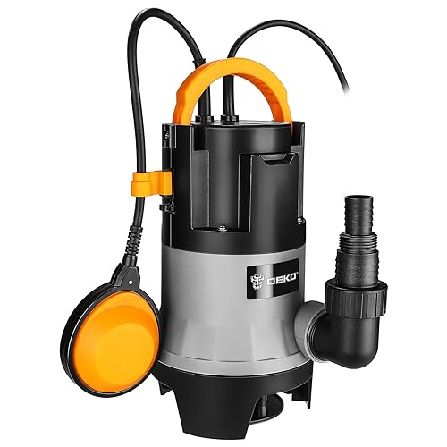 Submersible Water Pump: DEKO Water Pump, Dirty Water Pump 400W 10000H/L, Bilge Pump with Float Switch for Pools, Basements, Ponds