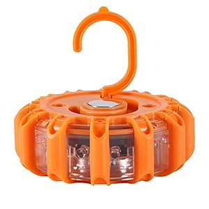 Roadside Waarschuwingslicht, Oranje Road Emergency Light Ingebouwde Licht Duurzaam Gemaakt van Tpr+Pc