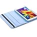 Tab 4 7.0 Case, AiSMei Rotating Case For Samsung Galaxy Tab 4 7.0 SM-T230,SM-T231, SM-T230NU Tablet PC,7-Inch PU Leather Case [Bonus Stylus+Screen Protector] -Light Blue