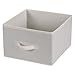 Household Essentials 311306 Set of 2 Drawers for Hanging Shelf Closet Organizers | Natural Canvas Fabric Bin with Handle