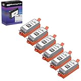 Speedy Inks Compatible Ink Cartridge Replacement with Chip for Canon PGI35 (Pigment Black, 6-Pack)