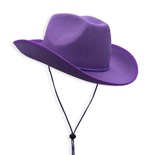 Felt Plain Cowboy Cowgirl Hat for Men, Women, and Teens
