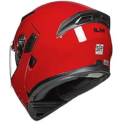 ILM Motorcycle Dual Visor Flip up Modular Full Face