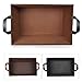 The Lucky Clover Trading Faux Leather Storage Basket, Brown
