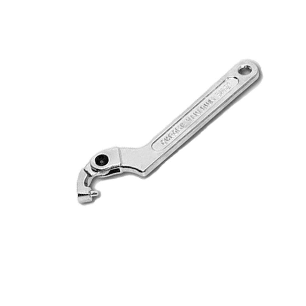 GOZAR Chrome Vanadium Adjustable Hook Wrench C Spanner Tool 19-51mm 32-76mm 51-120mm - Round head 1