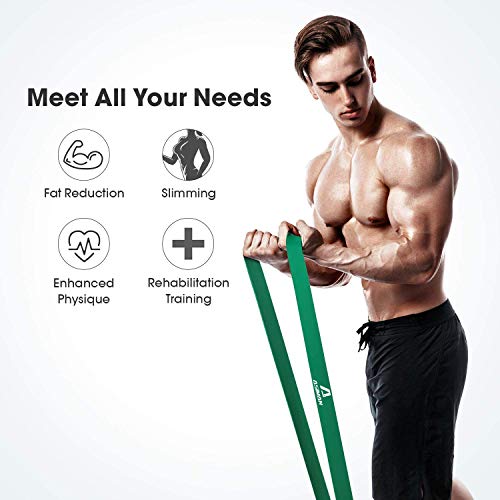 ASIMAN Resistance Band Workout Bands Pull Up Assist Bands Exercises for Fitness, Stretching, Pilates Bands, Resistance Training for Men and Women Fitness