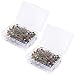 EuTengHao 500 Pieces Sewing Pins,1.5 Inch Multicolor Glass Ball Head Pins, Straight Quilting Pins, Drawing Pin with Transparent Box for Dressmaking,Jewelry DIY Design (8 Colors 38mm)