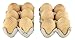Samyo Unpainted Wooden Eggs for Easter, Spring Crafts, and Displays 2- 1/2 Inches x 1- 3/4 Inches (Pack of 12)