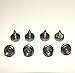 Snap Fastener, 3/8" Screw Stud, 100% Stainless Steel, 25 Pcs, Marine Grade
