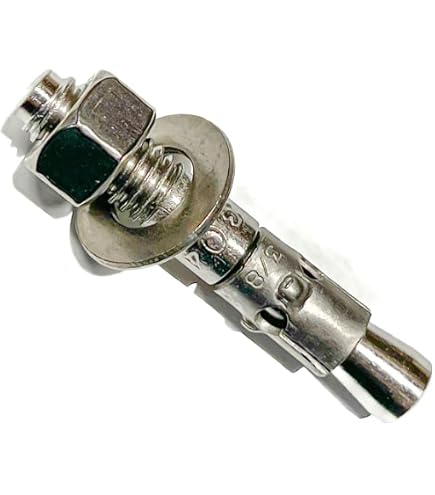Hard-to-Find Fastener 1/4-Inch X 1-3/4-Inch Wedge Anchor – Stainless Steel, Pack Of 6, Silver, Ideal For Concrete & Masonry