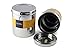 Cal Tiffin Stainless Steel CANISTER food storage set (made in INDIA); 4-set with lids (86, 64, 48, 36 fl oz). Great for sugar, coffee, tea, flour storage - Eco friendly, Dishwasher Safe