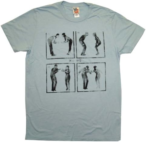 Ska Dancing Instructions Vintage Style Junk Food Adult T-Shirt Tee
