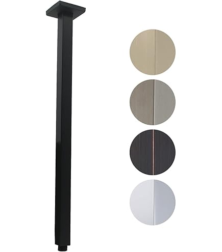 Brazo De Ducha Westbrass D3606A-50 - Acabado En Polvo Blanco, Cromo Pulido, Para Accesorios De Baño