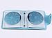 Finger Angel Nail Art Stamp Plate Collection For About 7.0cm Round Stamping Image Plates Manicure Nail Designs DIY Stamper Organizer Light Blue