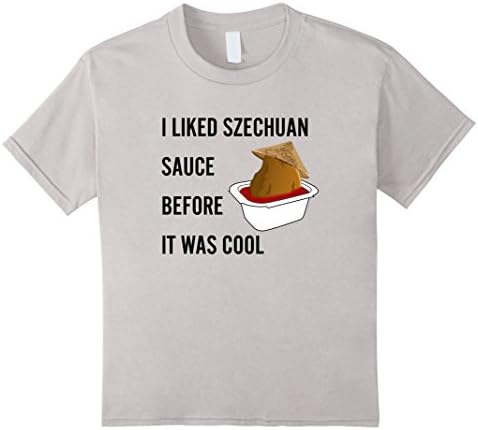 Kids Szechuan Sauce Nugget Funny Shirt 4 Silver
