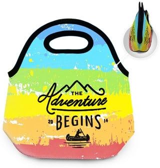 Black Gentlemen's Hardware Enamel Cute lunch bag Neoprene Reusable tote