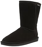 BEARPAW Women's Emma Short Boot (6 M US, Black)