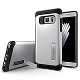 Galaxy Note 7 Case, Spigen® [Slim Armor] AIR CUSHION [Satin Silver] Air Cushioned Corners / Dual Layer Protective Case for Galaxy Note 7 (2016) - (562CS20379)