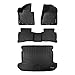MAXLINER Custom Fit Floor Mats and Cargo Liner Behind 2nd Row Upper Deck Set for 2017-2022 Kia Sportage