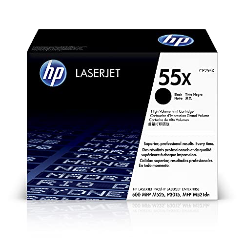 HP 55X Schwarz Original LaserJet Tonerkartusche mit hoher Reichweite