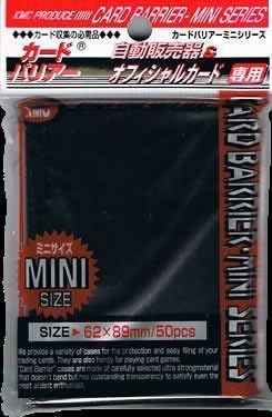 Mini Super Black Card Sleeves 50Ct By Kmc Sleeves