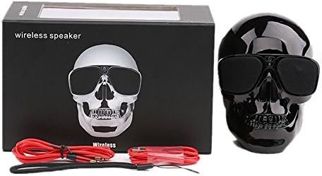 LANSHENG(Black) Plastic Metallic SKULL Wireless Bluetooth Speaker Sunglass NFC Speaker