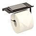 Neater Nest Reversible Toilet Paper Holder with Phone Shelf, Modern Style (Oil Rubbed Bronze, Single)