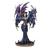 George S. Chen Imports SS-G-91276 Fairy Collection Pixie with Dragon Fantasy Figurine Figure Decoration