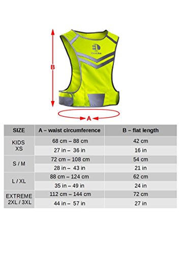 EvoLike Premium Reflective Vest of Unique Design for Running Walking ...