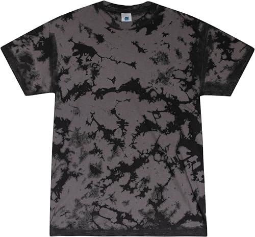 Tie-Dye Crystal Wash T-Shirt XL BLACK | Amazon.com