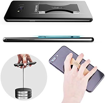 Ultra Slim phone strap for hand phone grip strap cell phone finger holder 0.8mm Band FITFlex Phone Holder for all Phones and tablets 3M Adhesive Tape (Pink)