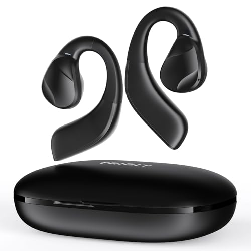 Clip-On Open Ear Wireless Earbuds - Bluetooth, IPX5 Waterproof, Built-in Mic, 5H Talk Time