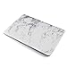 iDOO Soft Touch Hard Shell case ONLY for MacBook Pro 13 inch with Retina Display NO CD Drive (A1425/A1502) - White Marble