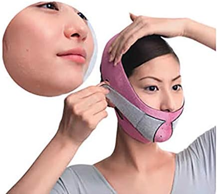 Face Slimming Belt,Facial Cheek V Shape Lift Up Thin Mask Strap Face Line Anti Wrinkle Double Chin Reduce Bandage for Woman Man (Purple)