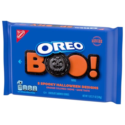 OREO ORANGE CREME CHOCOLATE SANDWICH COOKIES, LIMITED EDITION, HALLOWEEN COOKIES, 18.71 OZ