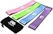 Skin-Friendly Non Latex Resistance Loop Bands Set 4 - Best Home Fitness Exercise Bands for Legs, Workout, Physical Therapy, Pilates, Yoga & Rehab - Mobility and Strength - 10in x 2in PGBP