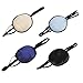 Beautyflier Pack of 4 Elastic Silk Eye Patch for Adults Lazy Eye Amblyopia Strabismus (Black,Light Blue,Dark Blue,Light Gold)