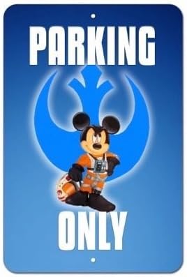 Custom Disney StarWars 7HD Vanity Parking Only Street Sign 8x12