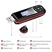 AGPTEK 16GB USB Stick Mp3 Player Supports Replaceable AAA Battery, Recording, FM Radio, Expandable Up to 64GB, Black